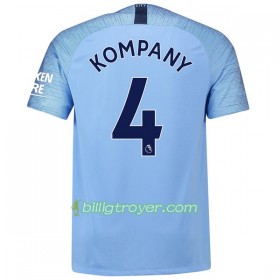 Billige Fotballdrakter Manchester City Kompany 4 Hjemmedraktsett 2018/19 Kortermet